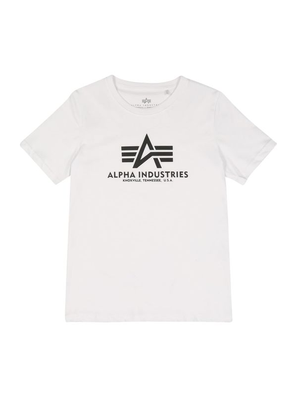 ALPHA INDUSTRIES ALPHA INDUSTRIES Majica  crna / prljavo bijela