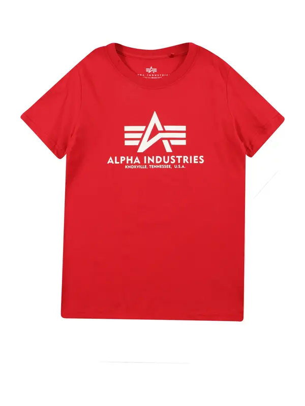 ALPHA INDUSTRIES ALPHA INDUSTRIES Majica  crvena / bijela