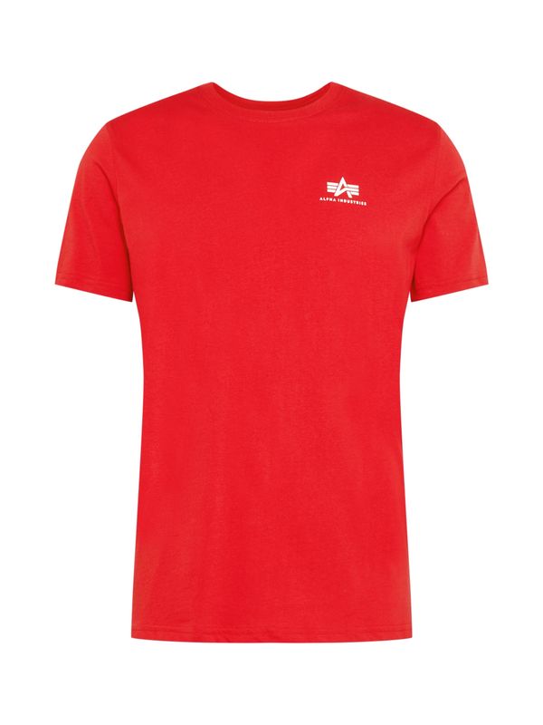 ALPHA INDUSTRIES ALPHA INDUSTRIES Majica  crvena / bijela