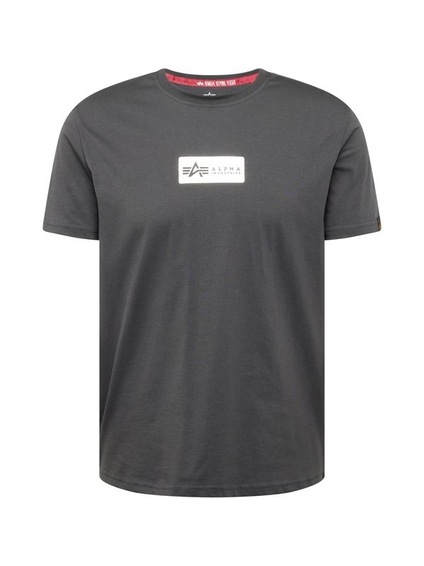 Alpha Industries ALPHA INDUSTRIES Majica  grafit siva / srebro
