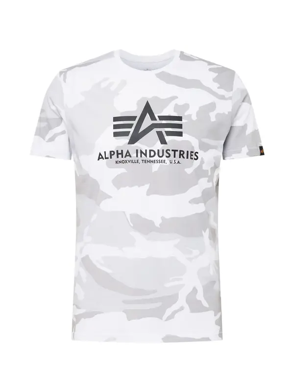 ALPHA INDUSTRIES ALPHA INDUSTRIES Majica  kameno siva / svijetlosiva / crna / bijela