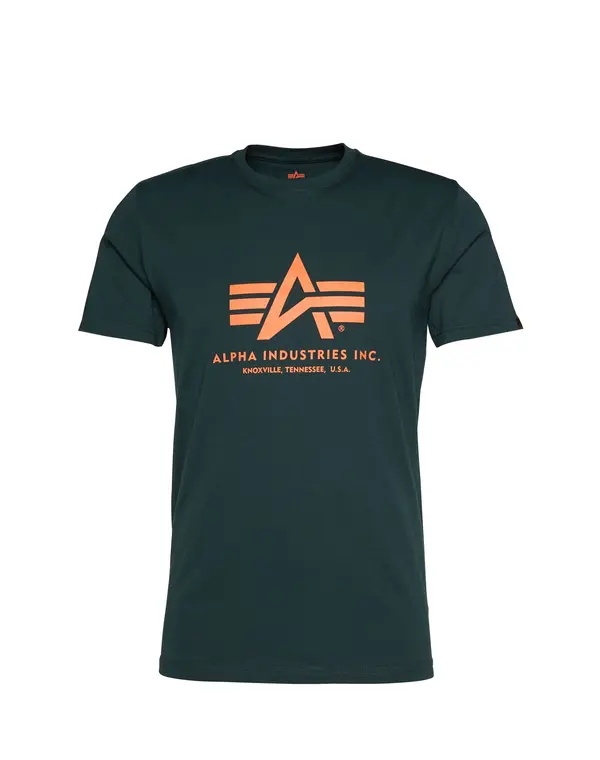 Alpha Industries ALPHA INDUSTRIES Majica  kraljevski zelena / narančasta