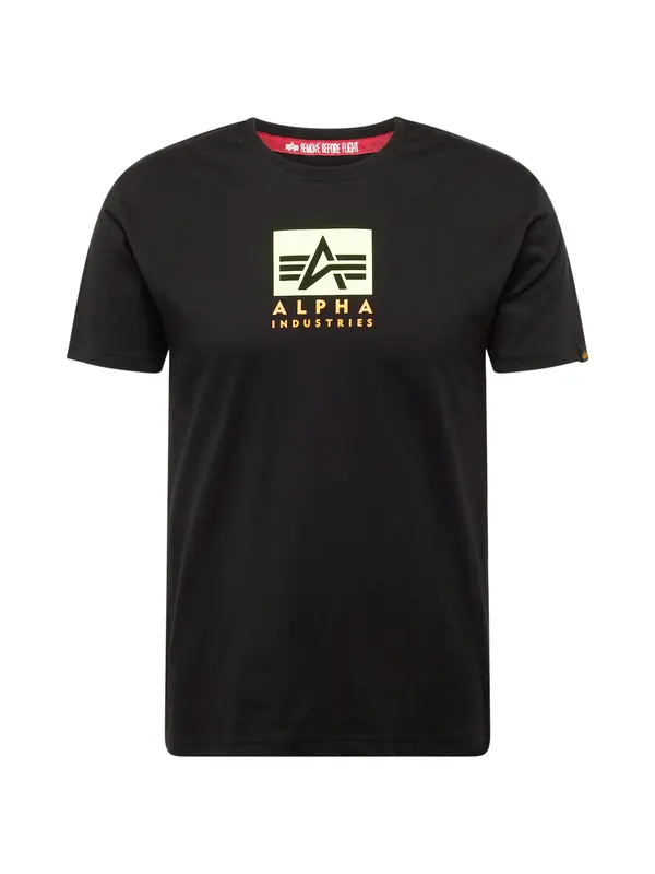 ALPHA INDUSTRIES ALPHA INDUSTRIES Majica  limeta / narančasta / crna