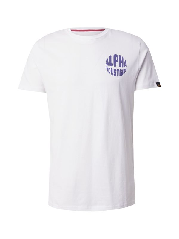 ALPHA INDUSTRIES ALPHA INDUSTRIES Majica  ljubičasta / bijela