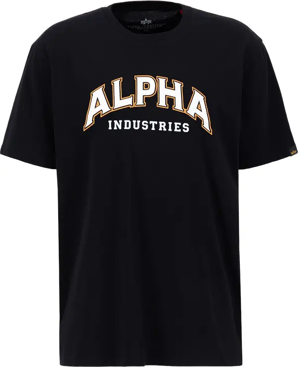 Alpha Industries ALPHA INDUSTRIES Majica  mandarina / crna / bijela