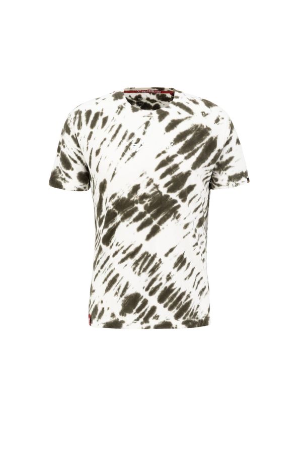 ALPHA INDUSTRIES ALPHA INDUSTRIES Majica  maslinasta / bijela