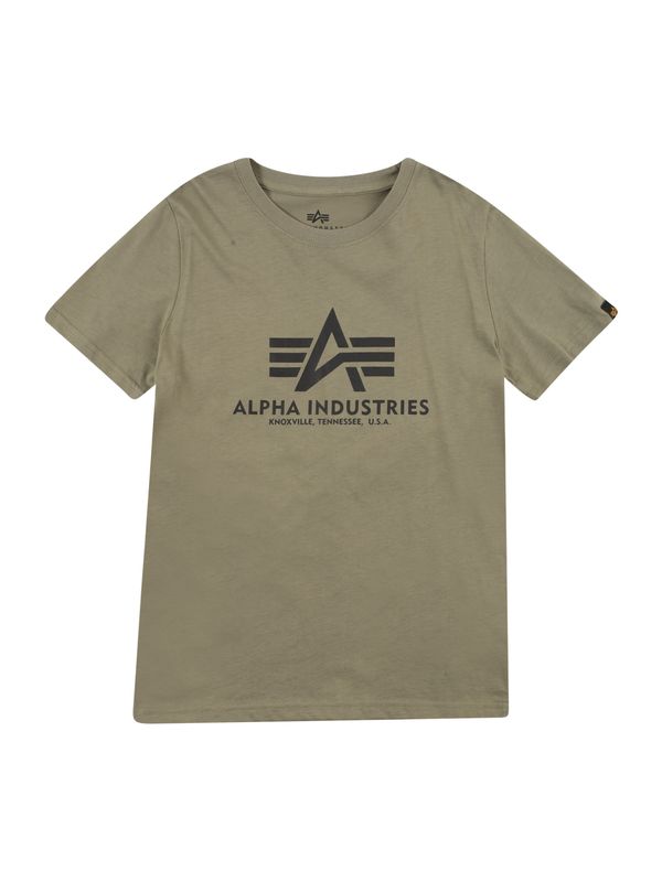 ALPHA INDUSTRIES ALPHA INDUSTRIES Majica  maslinasta / crna