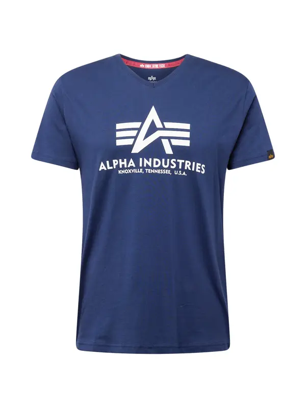 ALPHA INDUSTRIES ALPHA INDUSTRIES Majica  mornarsko plava / bijela