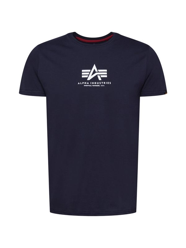 ALPHA INDUSTRIES ALPHA INDUSTRIES Majica  mornarsko plava / bijela