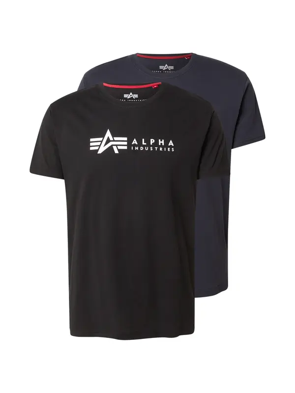 ALPHA INDUSTRIES ALPHA INDUSTRIES Majica  mornarsko plava / žuta / crna / bijela