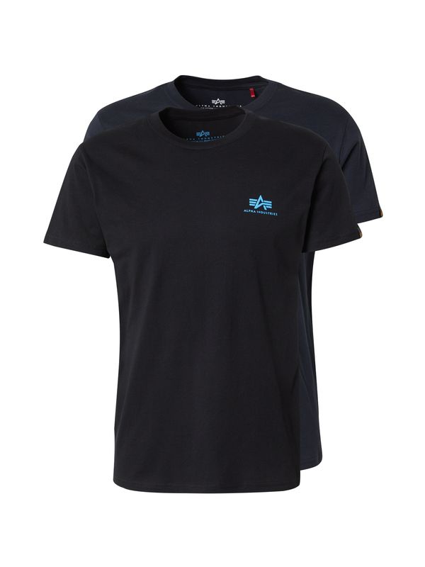 Alpha Industries ALPHA INDUSTRIES Majica  morsko plava / azur / crna