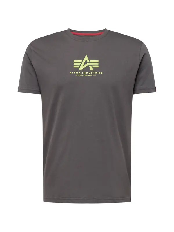 ALPHA INDUSTRIES ALPHA INDUSTRIES Majica  neonsko žuta / siva