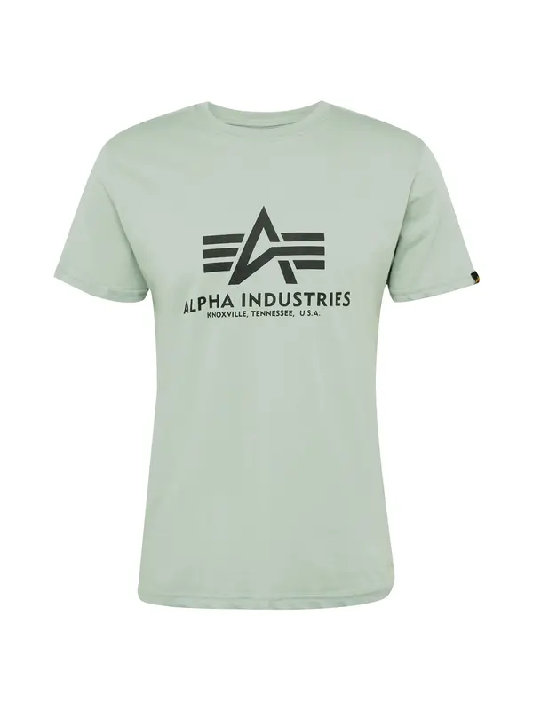 ALPHA INDUSTRIES ALPHA INDUSTRIES Majica  pastelno zelena / crna