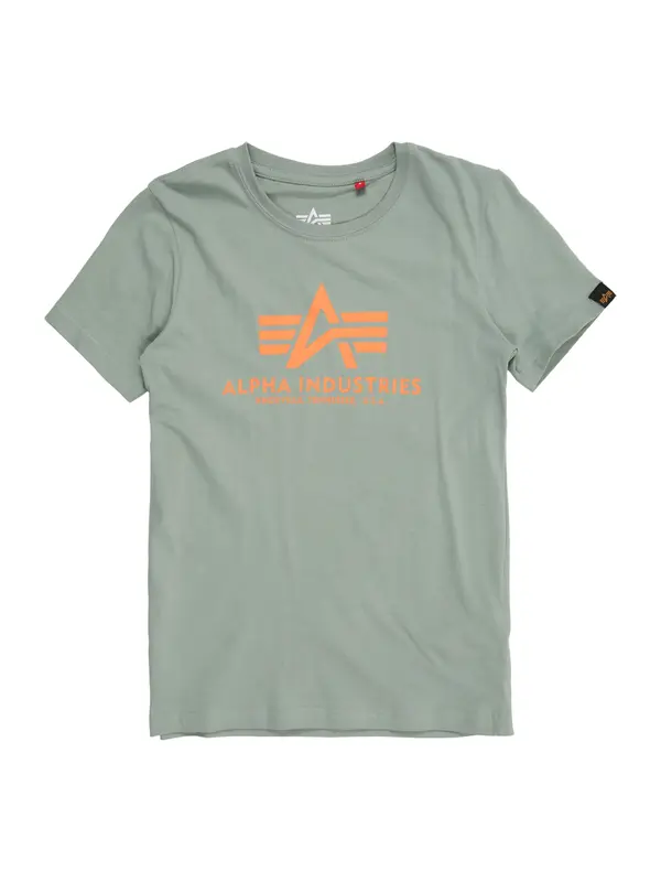 Alpha Industries ALPHA INDUSTRIES Majica  pastelno zelena / narančasta