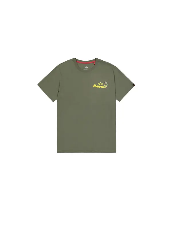 Alpha Industries ALPHA INDUSTRIES Majica 'Pearl Harbor'  žuta / maslinasta / trešnja crvena / crna