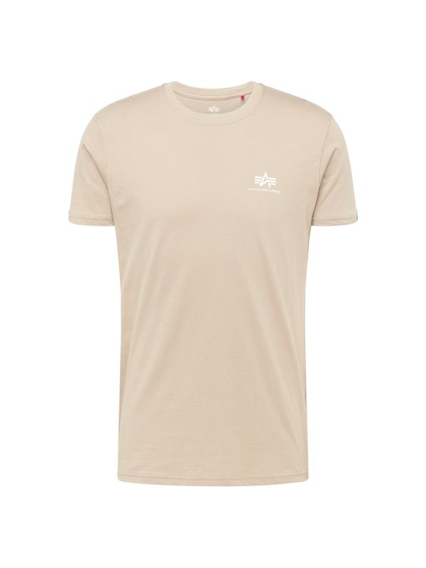 ALPHA INDUSTRIES ALPHA INDUSTRIES Majica  pijesak / bijela