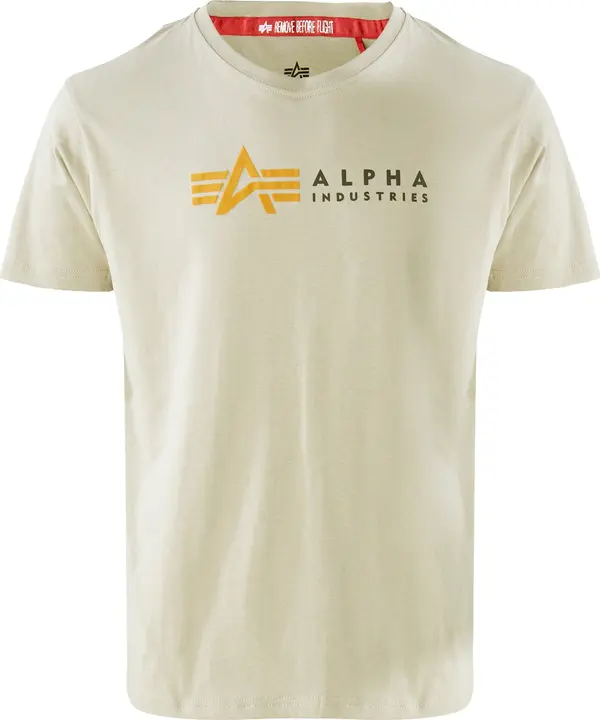 Alpha Industries ALPHA INDUSTRIES Majica  pijesak / žuta / crna