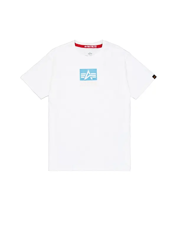 ALPHA INDUSTRIES ALPHA INDUSTRIES Majica 'Satin'  svijetloplava / bijela