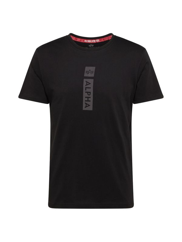 ALPHA INDUSTRIES ALPHA INDUSTRIES Majica  siva / crna