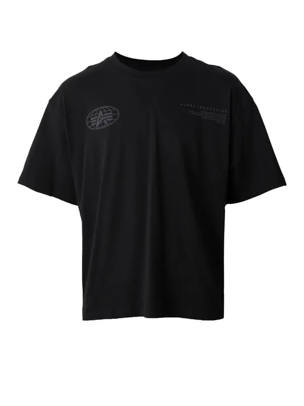 ALPHA INDUSTRIES ALPHA INDUSTRIES Majica  siva / crna