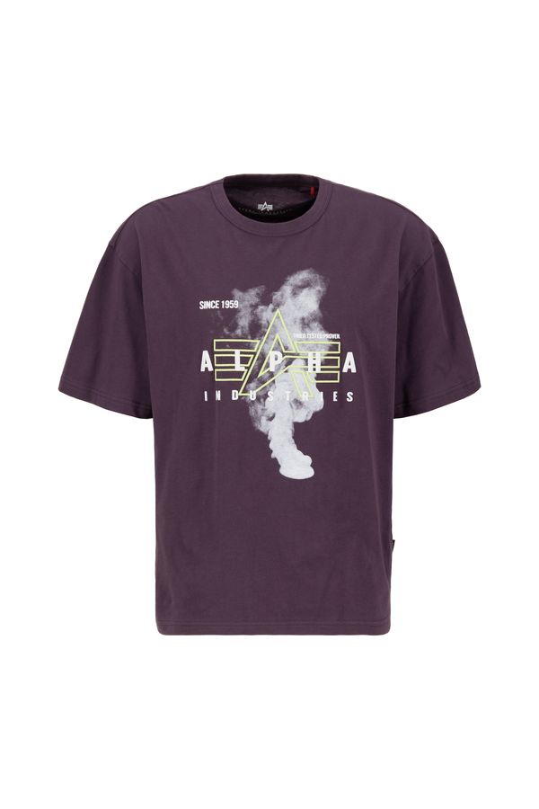 ALPHA INDUSTRIES ALPHA INDUSTRIES Majica  siva / tamno ljubičasta