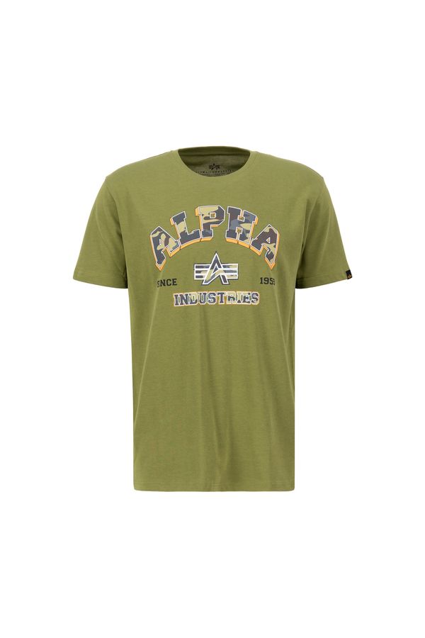 ALPHA INDUSTRIES ALPHA INDUSTRIES Majica  sivkasto zelena / miks boja
