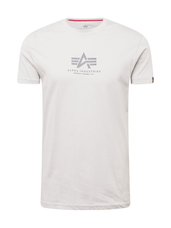 ALPHA INDUSTRIES ALPHA INDUSTRIES Majica  srebrno siva / svijetlosiva
