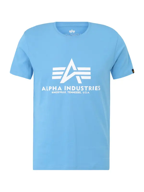 ALPHA INDUSTRIES ALPHA INDUSTRIES Majica  svijetloplava / bijela