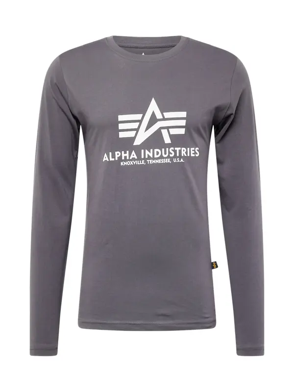 ALPHA INDUSTRIES ALPHA INDUSTRIES Majica  tamo siva / bijela
