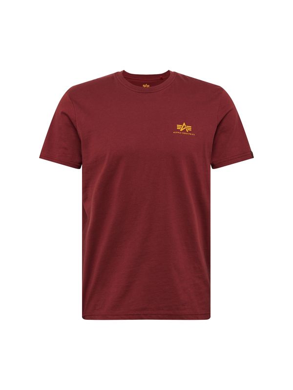 ALPHA INDUSTRIES ALPHA INDUSTRIES Majica  tamo žuta / burgund