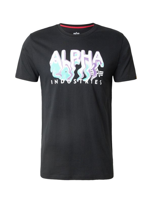 ALPHA INDUSTRIES ALPHA INDUSTRIES Majica  tirkiz / lila / crna / bijela