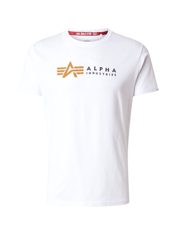 ALPHA INDUSTRIES ALPHA INDUSTRIES Majica  zlatna / crna / bijela
