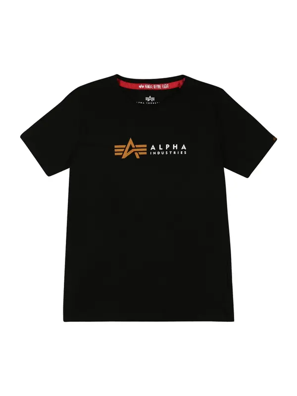 ALPHA INDUSTRIES ALPHA INDUSTRIES Majica  zlatno žuta / crna / bijela