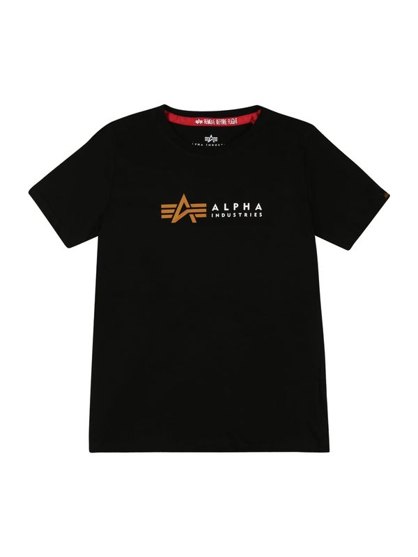ALPHA INDUSTRIES ALPHA INDUSTRIES Majica  zlatno žuta / crna / bijela