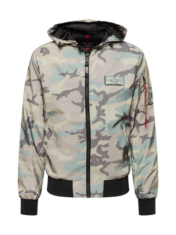 ALPHA INDUSTRIES ALPHA INDUSTRIES Prijelazna jakna  boja devine dlake (camel) / siva / žad / pastelno zelena
