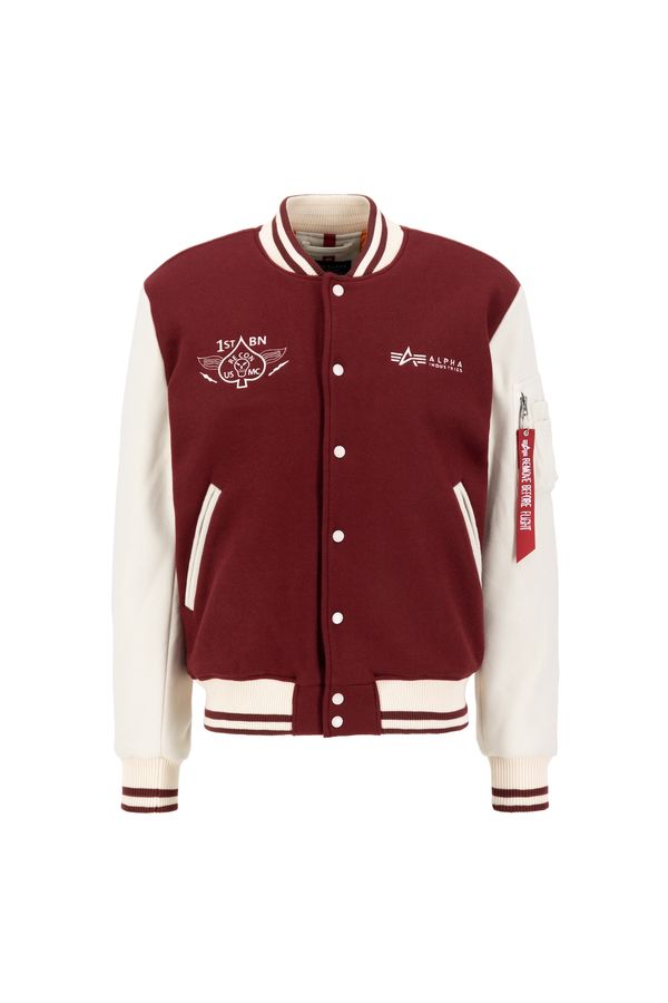 ALPHA INDUSTRIES ALPHA INDUSTRIES Prijelazna jakna  burgund / bijela