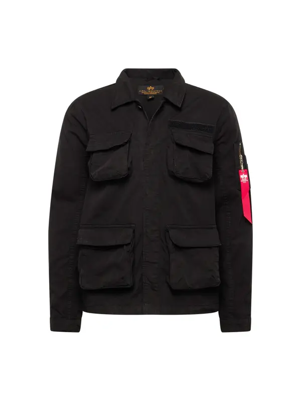 ALPHA INDUSTRIES ALPHA INDUSTRIES Prijelazna jakna  crvena / crna / bijela