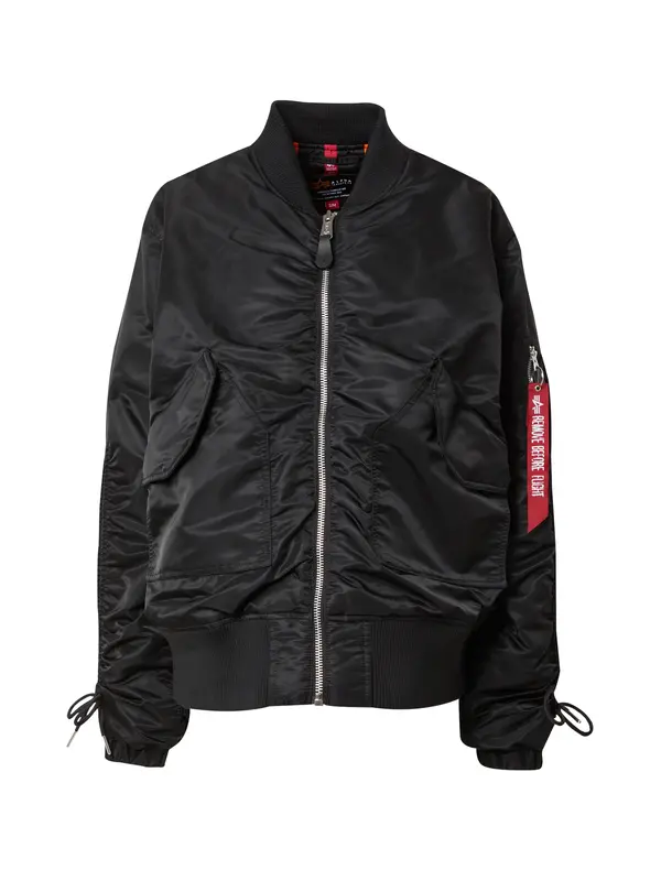 ALPHA INDUSTRIES ALPHA INDUSTRIES Prijelazna jakna 'CWU MA-1'  crvena / crna / bijela