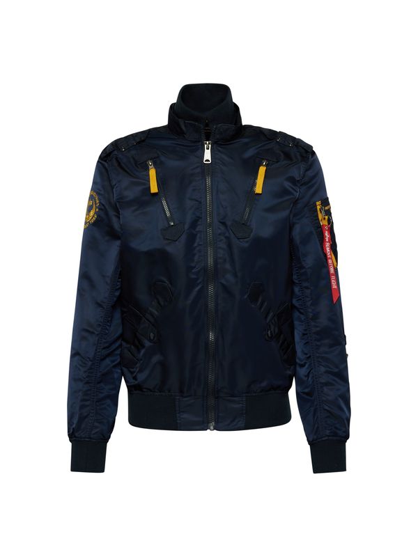 ALPHA INDUSTRIES ALPHA INDUSTRIES Prijelazna jakna 'Falcon II'  mornarsko plava / žuta / crna