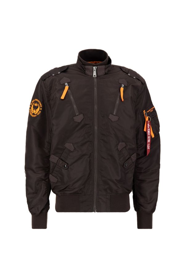 ALPHA INDUSTRIES ALPHA INDUSTRIES Prijelazna jakna 'Falcon II'  smeđa / narančasta