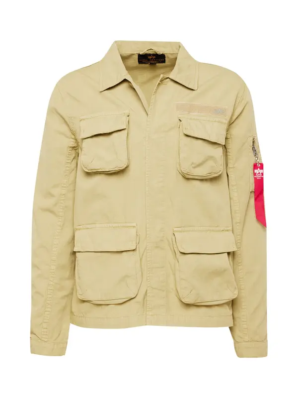 Alpha Industries ALPHA INDUSTRIES Prijelazna jakna  kaki / crvena / bijela