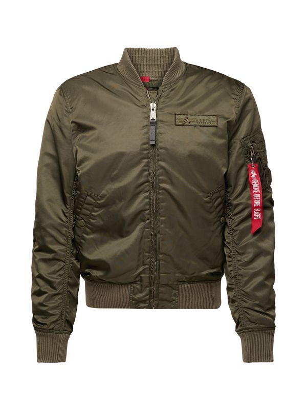 ALPHA INDUSTRIES ALPHA INDUSTRIES Prijelazna jakna  kaki / maslinasta / crvena