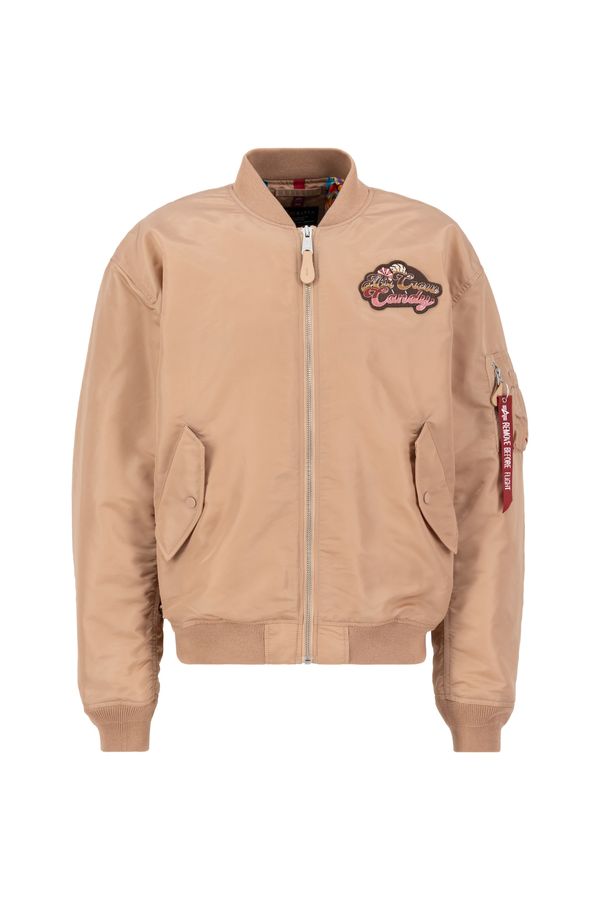 ALPHA INDUSTRIES ALPHA INDUSTRIES Prijelazna jakna 'MA-1 Candy Crew'  smeđa / žuta / marelica / roza