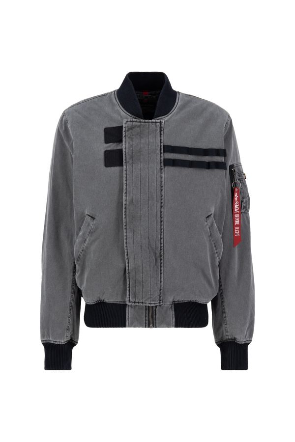 ALPHA INDUSTRIES ALPHA INDUSTRIES Prijelazna jakna 'MA-1 Combat'  siva / krvavo crvena / crna / bijela