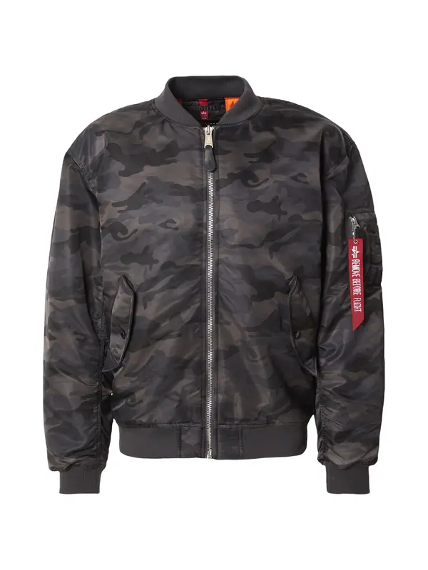 ALPHA INDUSTRIES ALPHA INDUSTRIES Prijelazna jakna 'MA-1 CS'  antracit siva / tamo siva / crvena / crna