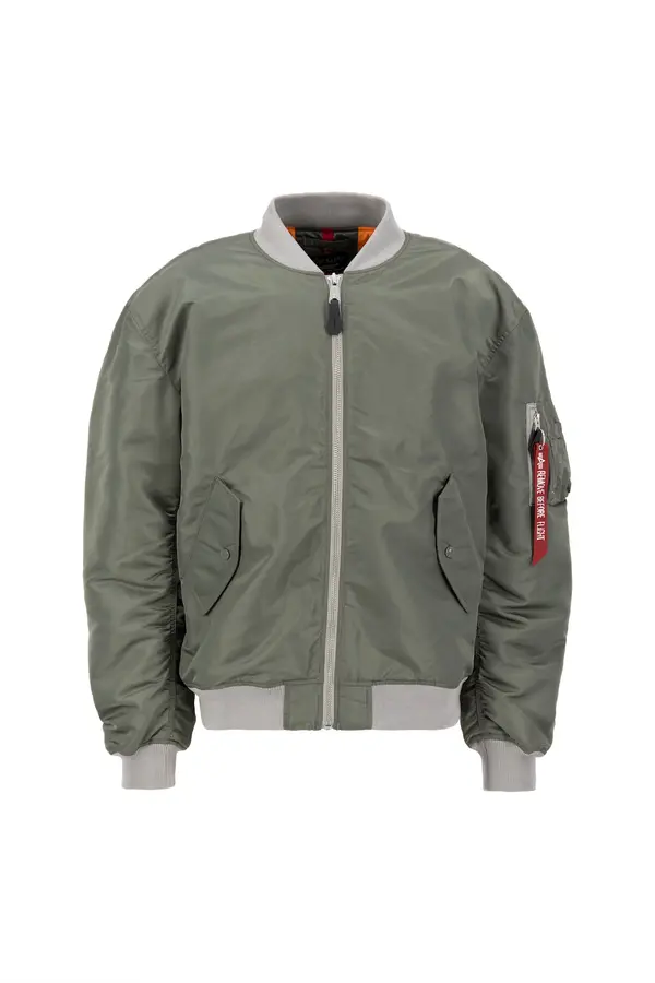 Alpha Industries ALPHA INDUSTRIES Prijelazna jakna 'MA-1 CS'  siva / maslinasta