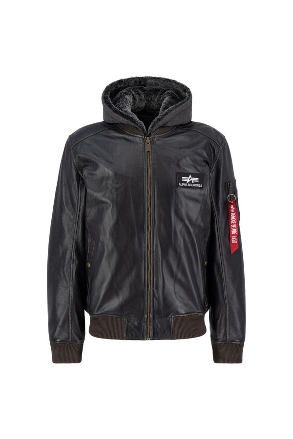 ALPHA INDUSTRIES ALPHA INDUSTRIES Prijelazna jakna 'MA-1 D'  smeđa / krvavo crvena / crna / bijela