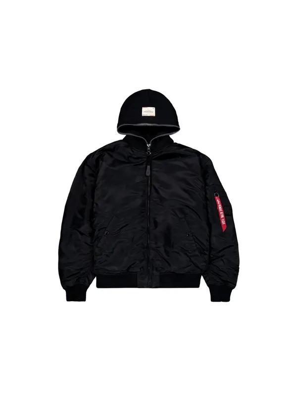 Alpha Industries ALPHA INDUSTRIES Prijelazna jakna 'MA-1 D-Tec Studio LW'  crvena / crna / bijela