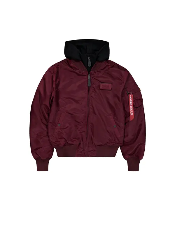 ALPHA INDUSTRIES ALPHA INDUSTRIES Prijelazna jakna 'MA-1 D-Tec'  tamno crvena
