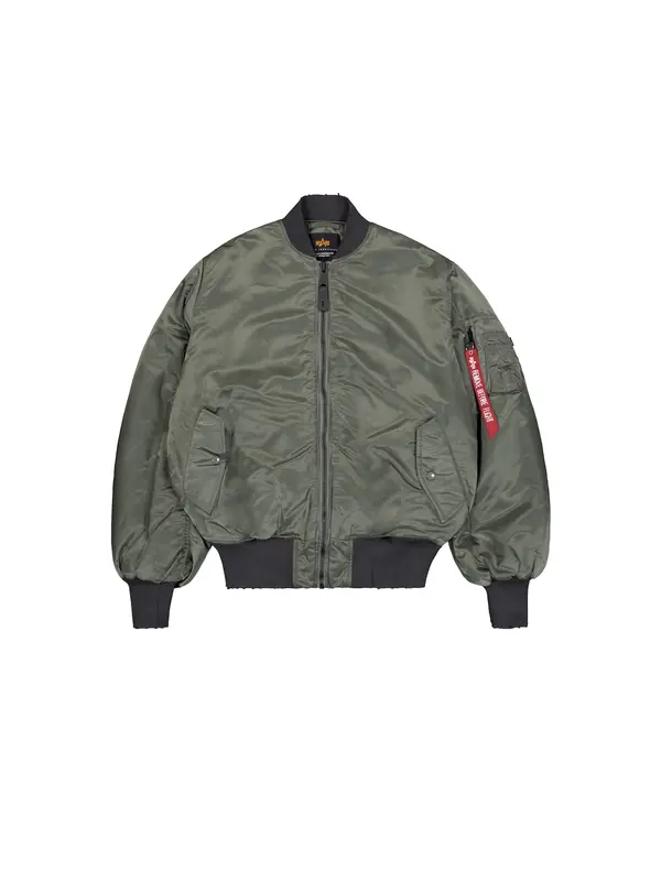 Alpha Industries ALPHA INDUSTRIES Prijelazna jakna 'MA-1 Distressed'  tamo siva / kaki